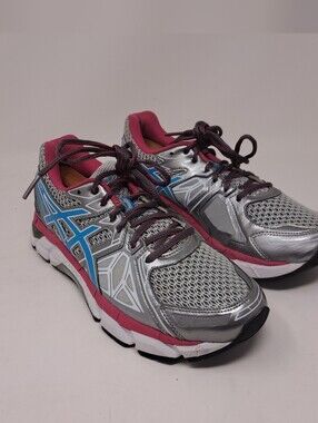 Asics Women's Fortify Running Shoes Gray Pink Blue T571N 9.5 US 41.5 EU